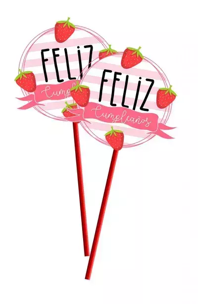 1 Topper de Frutillas / Fresa