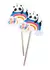 1 Topper Panda con Arcoiris