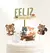1 Toppers + 3 Pinches Animalitos del Bosque