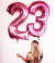 Globo Número 32" Fucsia (75cm)