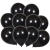 10 Globos Negros 10" latex