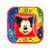 8 platos de Mickey cuadrados