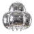 Globo Esfera Disco Boliche 25cm aprox