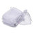 10 Bolsas de Organza Blancas