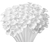 10 Porta globos blancos de 40cm