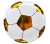 10 platos Pelota con dorado