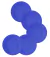 10 platos descartables biodegradable Azul