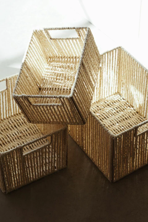 CANASTO RECTANGULAR KRAFT - comprar online