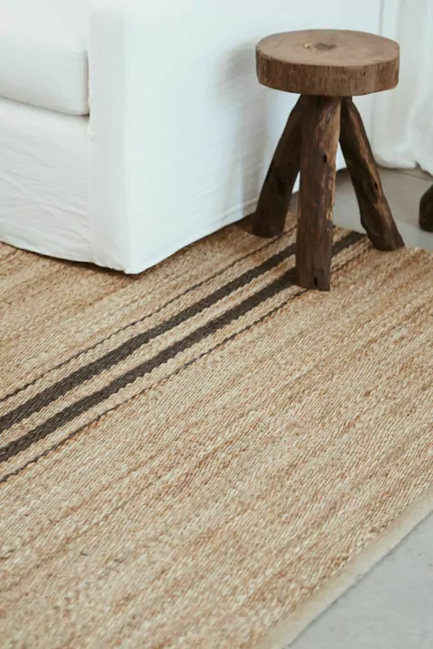 ALFOMBRA YUTE STRIPES