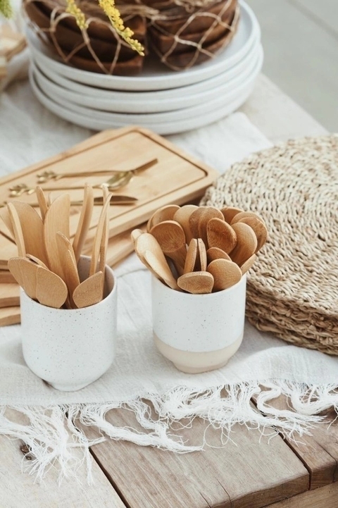SET DE CUBIERTOS BAMBÚ X 4 - comprar online