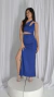 Vestido Un Hombro Glitter Azul en internet