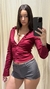 Camisa Entallada Bordo