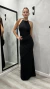 Vestido Cuello Alto Atado