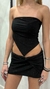 Top Pico Glitter Negro