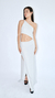 Vestido Luana Largo Irregular Plata Clarito