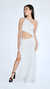 Vestido Luana Largo Irregular Plata Clarito - Solvang Clothes
