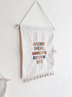 Banderín tusor bordado - ABC - Lilo, pá lilo