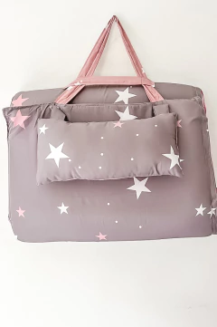 Colchonetas Estrellas rosas / grises - comprar online