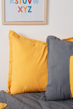 Almohadón Mostaza Tusor (liso)
