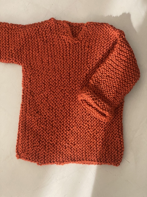 Sweater girasol tejido a mano