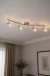 Plafón Calado de 4 luces cromo