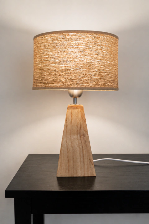Lámpara de mesa Pirámide madera