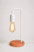 Velador Millenial II Nórdico industrial en hierro y madera - Lumínico Luz & Deco
