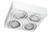 Plafon cardanico de 4 Luces Halospot Apto LED - Luminico Barracas