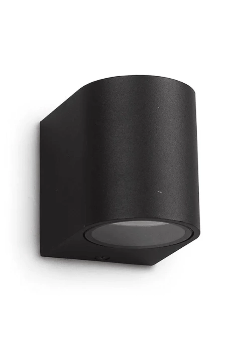 Aplique exterior unidireccional Adriel aluminio negro 1 Luz GU10