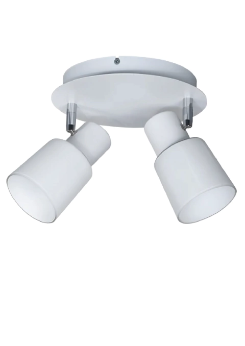 Plafón Dan disco blanco 2 luces - comprar online