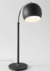 Lámpara de escritorio Onion con base redonda negro y cromo - comprar online
