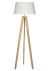 Lámpara de pie 1191 trípode madera con pantalla - comprar online