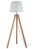 Lámpara de pie tipo trípode madera con pantalla apto LED - comprar online