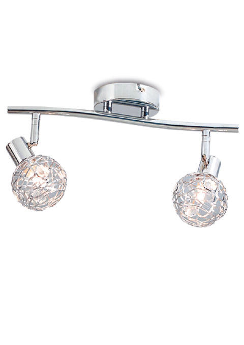 Aplique de pared / plafón Calado de 2 luces cromo - comprar online