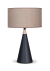 Velador Icono estilo nórdico cónico con detalle en madera - comprar online
