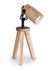Velador Millenial en madera con cabezal móvil - Apto LED - comprar online