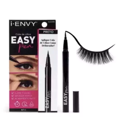 Cola de Cílios Delineadora Preta - Easy Pen - i-ENVY Kiss NY