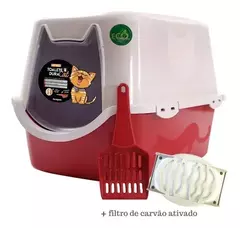 Litera Gatos Baño Cerrado Sanitario C/filtro Pala Durapet´s - comprar online