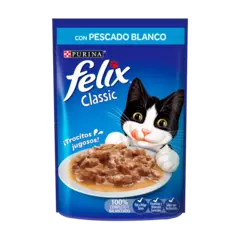 Pouch Purina Felix Pescado Blanco