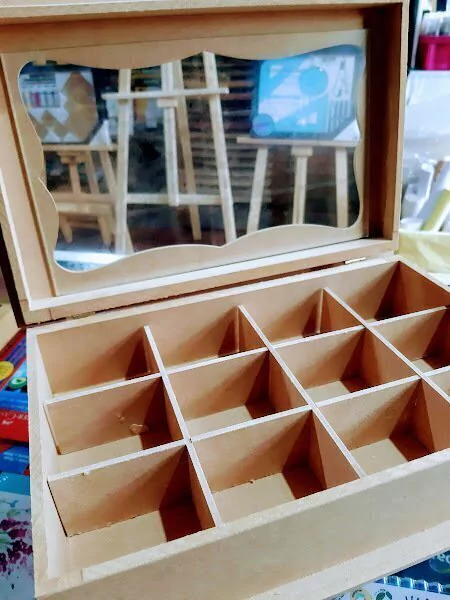 Caja de te x12 cavidades tapa de vidrio