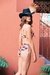 bikini bombacha tiro alto hojas