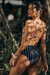 BOMBACHA ALTA CLASSIC STRIPE - Mossy Swimwear