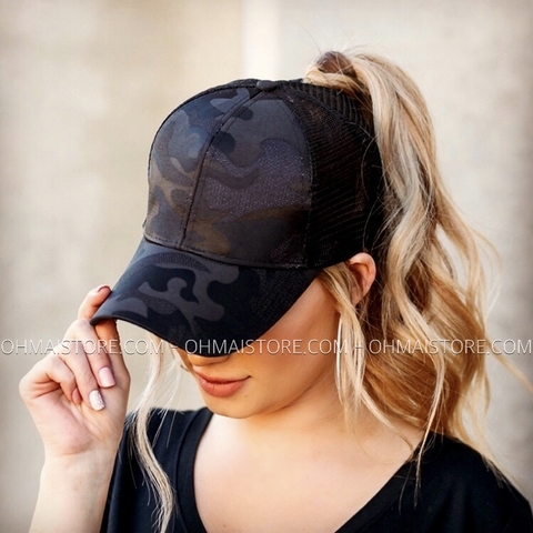 PONYTAIL CAP CAMO