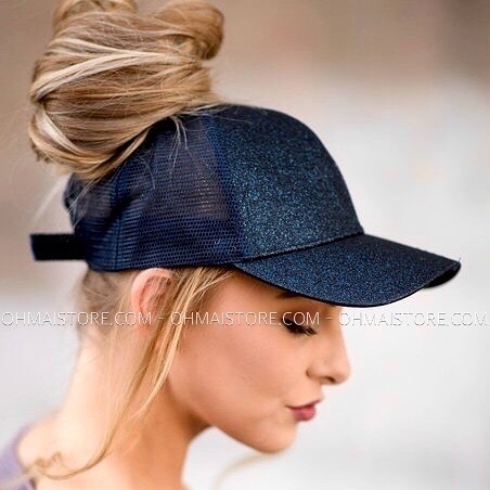 PONYTAIL CAP GLITTER