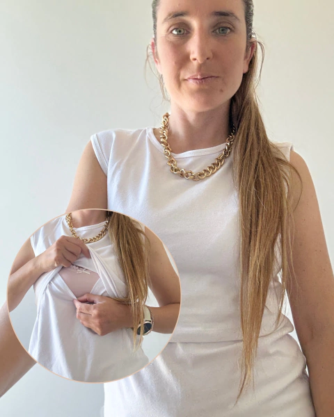 Musculosa de Lactancia Cala — Para amamantar tranquila - tienda online
