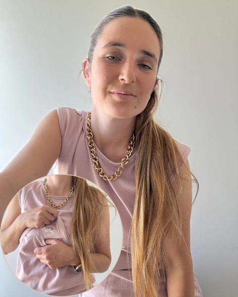 Musculosa de Lactancia Cala — Para amamantar tranquila en internet