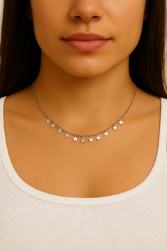 Choker Estrelinhas Inox - comprar online