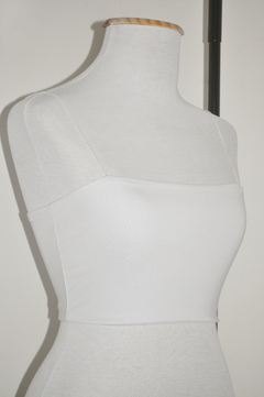 Cropped Alça Fina Branco
