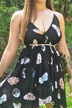 Vestido Corda Borboletas e Luas - Amazônia Moda Feminina