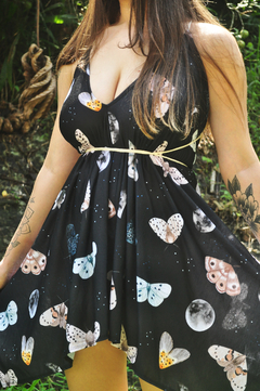 Vestido Corda Borboletas e Luas - comprar online